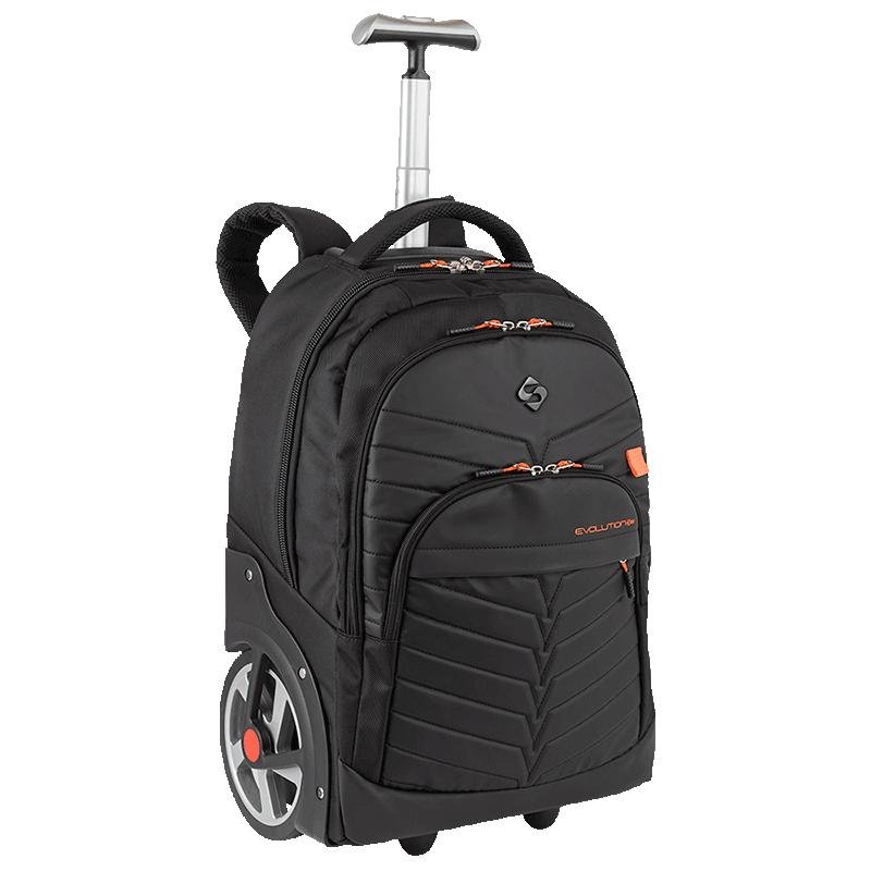 Mochila Carrinho Mega Rodas Sestini Evolution 2 - Black Fire Preto 2