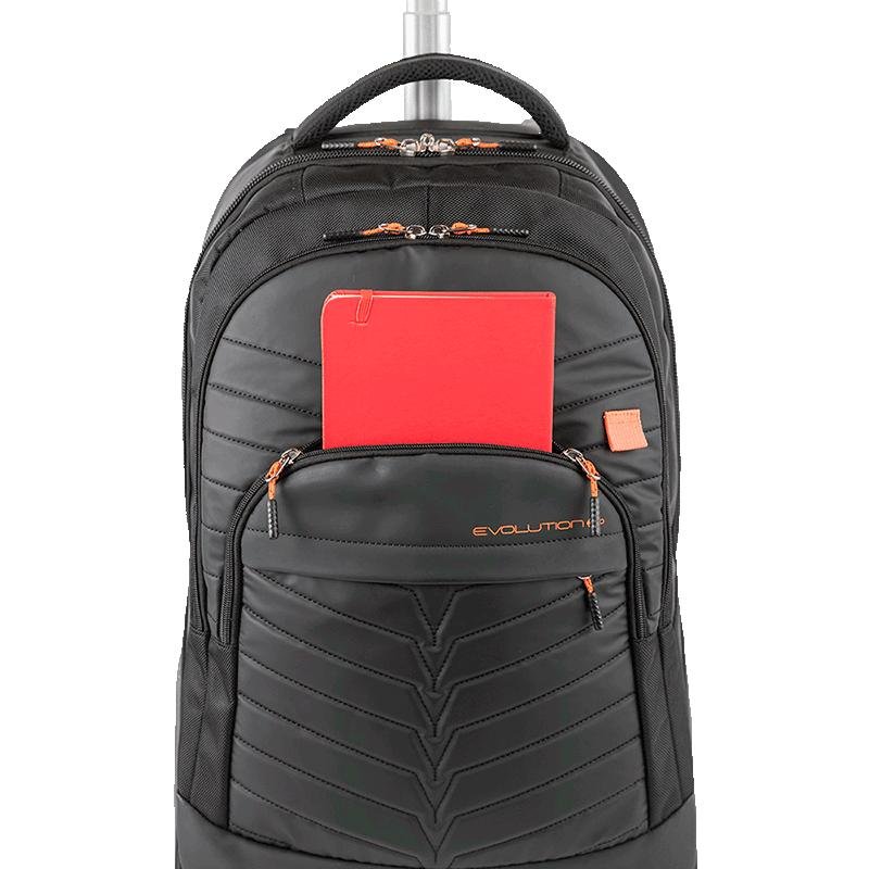 Mochila Carrinho Mega Rodas Sestini Evolution 2 - Black Fire Preto 5
