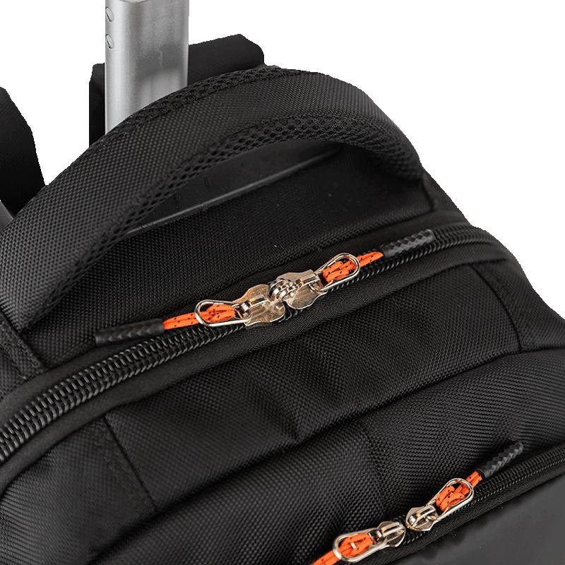 Mochila Carrinho Mega Rodas Sestini Evolution 2 - Black Fire Preto 7