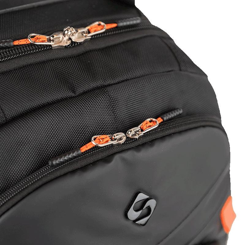 Mochila Carrinho Mega Rodas Sestini Evolution 2 - Black Fire Preto 8