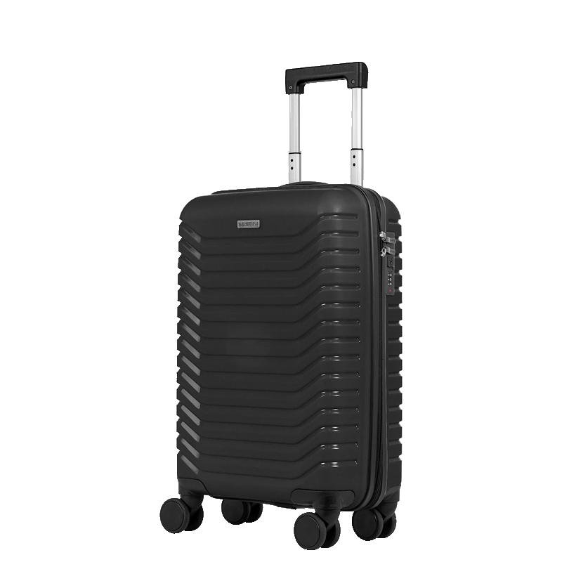 Mala Bordo em Polipropileno com Rodas 360º PP Basic - Preto Preto 3