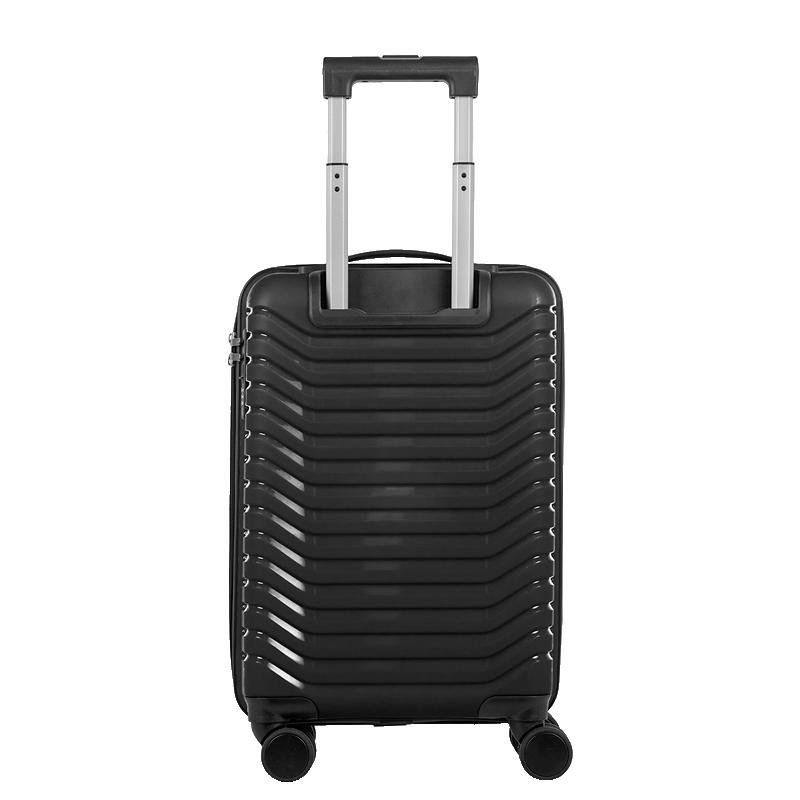 Mala Bordo em Polipropileno com Rodas 360º PP Basic - Preto Preto 4