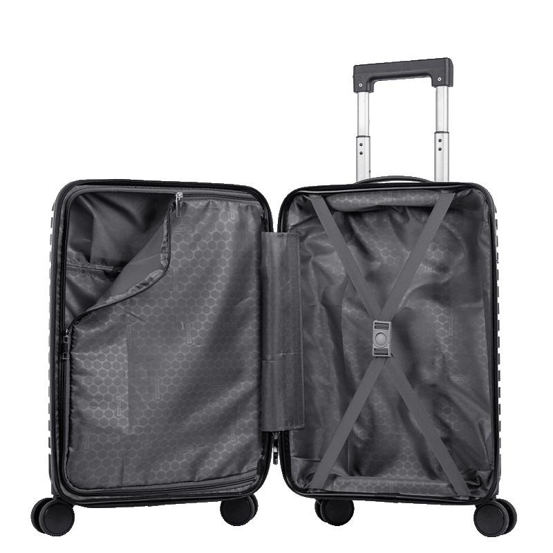 Mala Bordo em Polipropileno com Rodas 360º PP Basic - Preto Preto 6