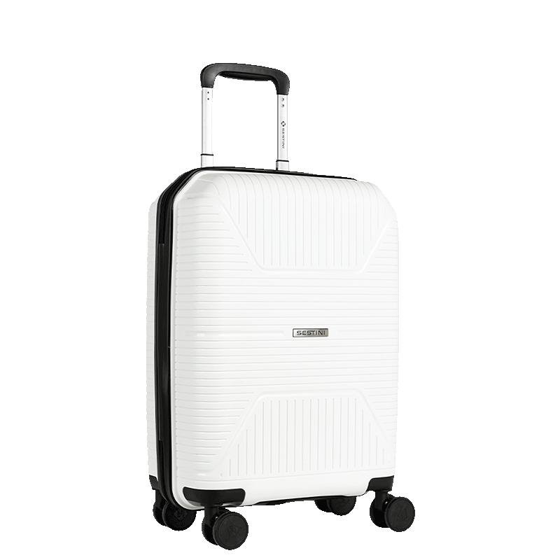 Mala de Viagem Bordo com Rodas 360° PP Prime - Branco Branco 2