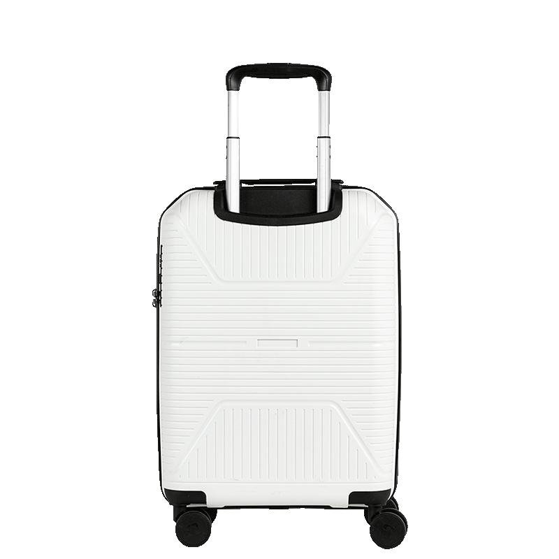 Mala de Viagem Bordo com Rodas 360° PP Prime - Branco Branco 4