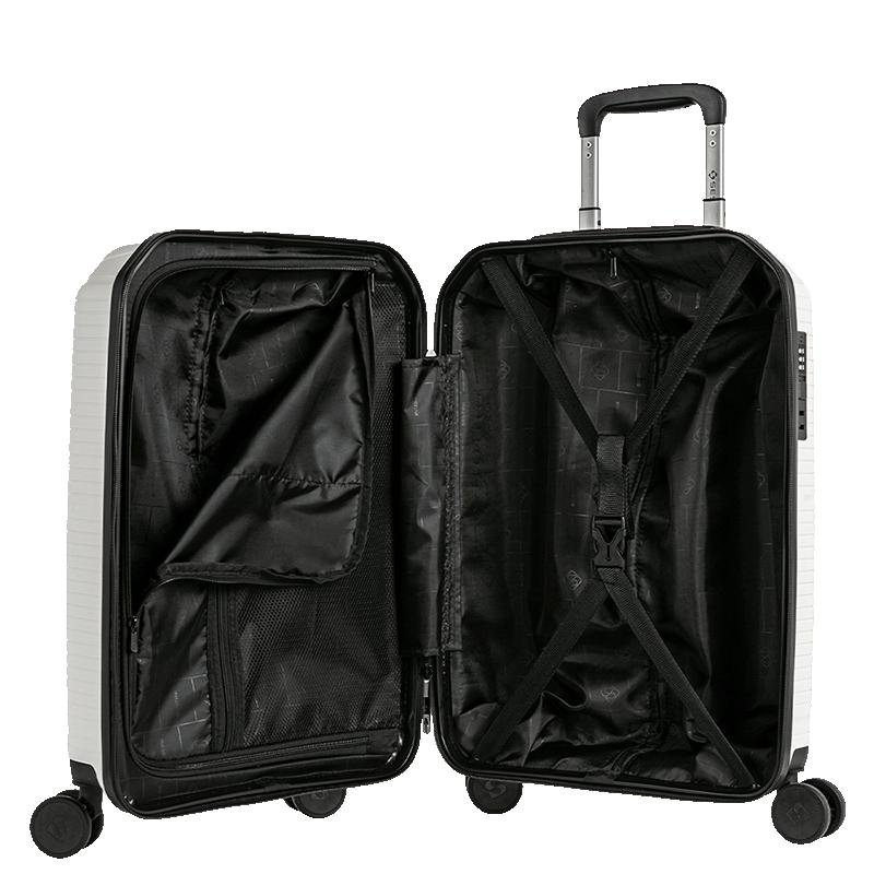 Mala de Viagem Bordo com Rodas 360° PP Prime - Branco Branco 5