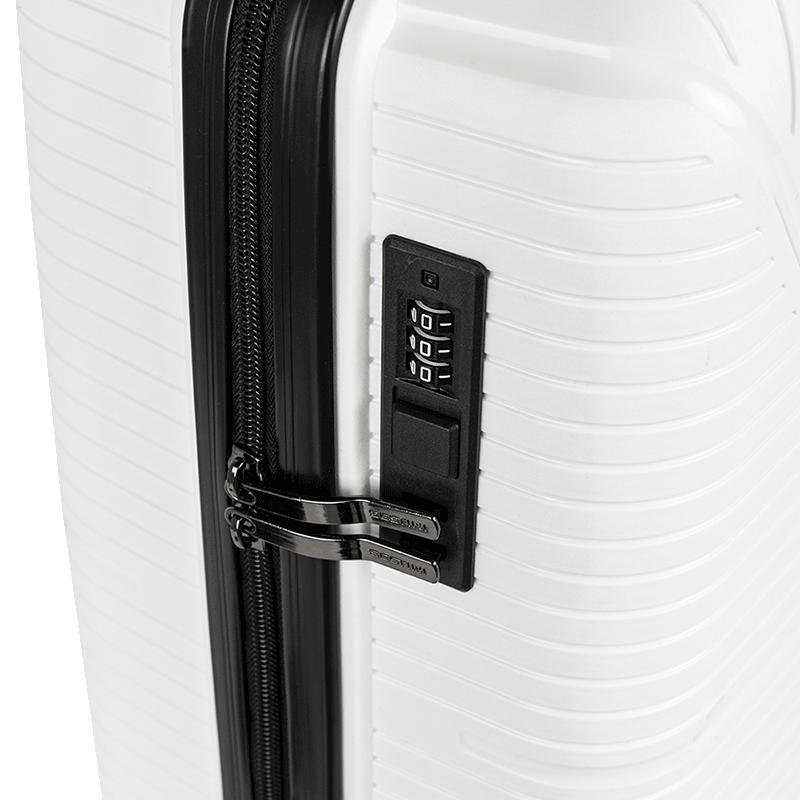 Mala de Viagem Bordo com Rodas 360° PP Prime - Branco Branco 6