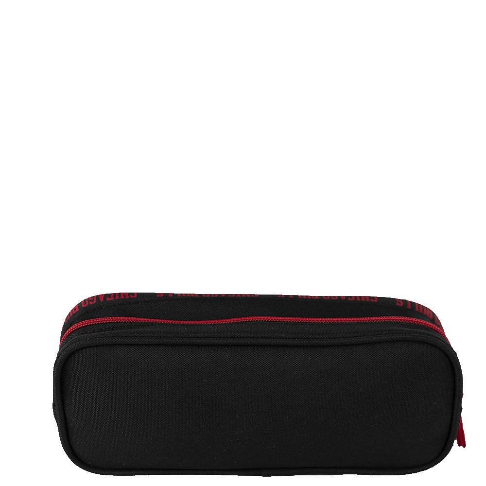 Estojo 2 Compartimentos Nba Legend - Bulls Preto Preto 4