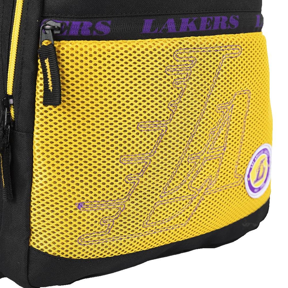 Mochila Grande NBA Legend- Lakers Preto Preto 8
