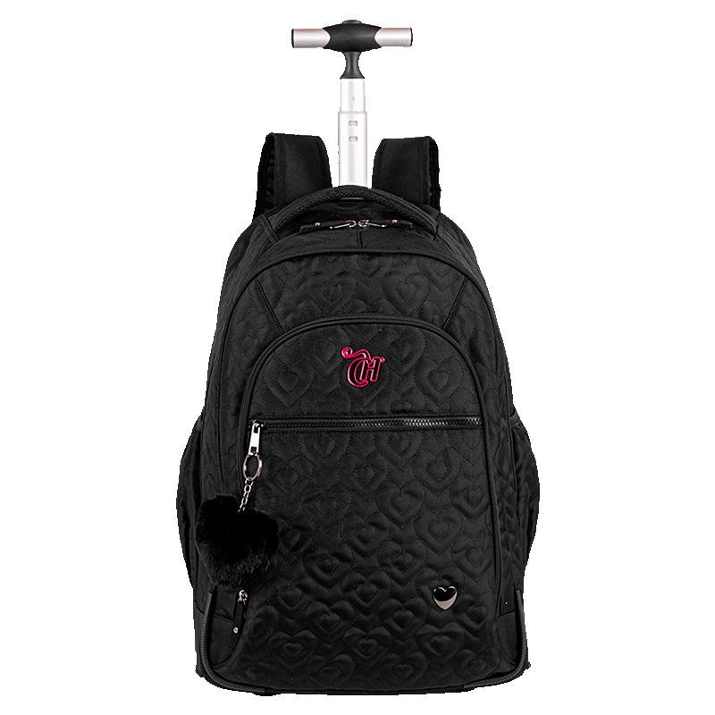 Mochila Carrinho Grande Capricho Crush - Preto