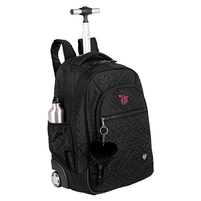 Mochila Carrinho Grande Capricho Crush - Preto Preto 4