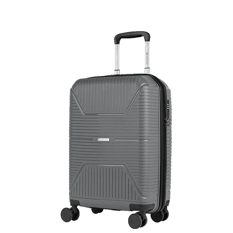 Mala de Viagem Bordo com Rodas 360° PP Prime - Cinza Oceânico Cinza 3