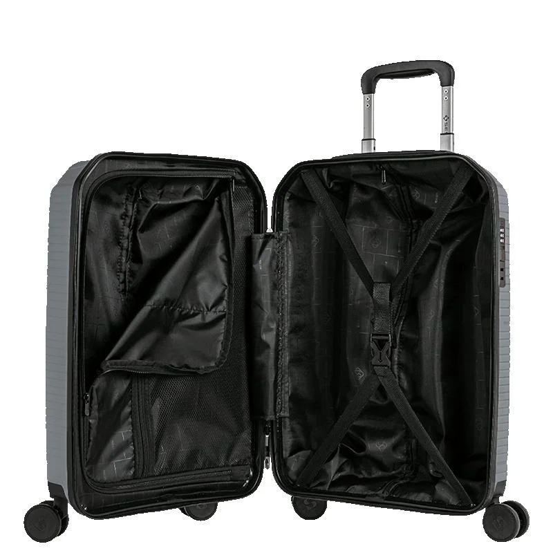 Mala de Viagem Bordo com Rodas 360° PP Prime - Cinza Oceânico Cinza 5