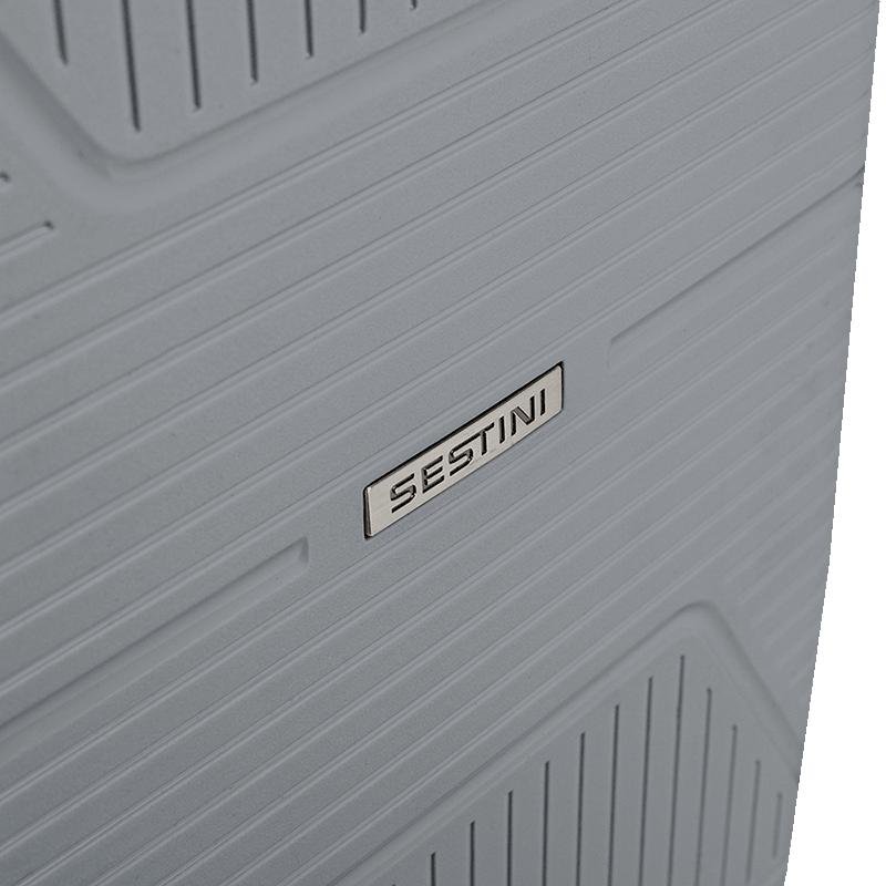 Mala de Viagem Bordo com Rodas 360° PP Prime - Cinza Oceânico Cinza 7