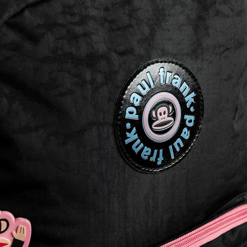 Mochila 2 Compartimentos Paul Frank Fun - Preto e Rosa Preto 12