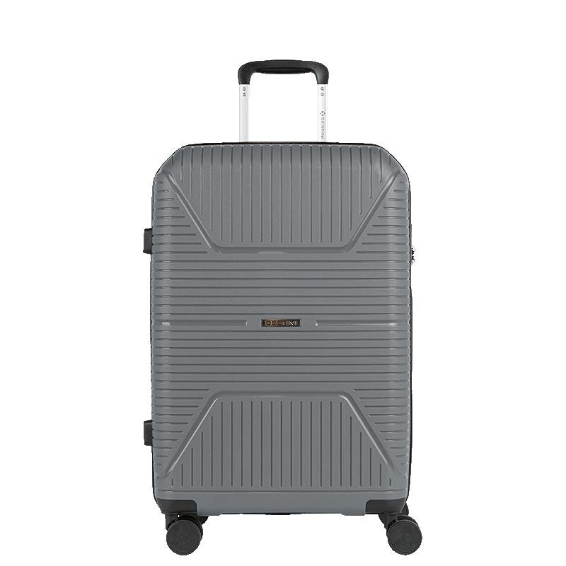 Mala de Viagem Média com Rodas 360° PP Prime - Cinza Oceânico