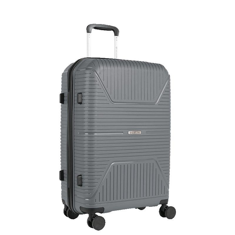 Mala de Viagem Média com Rodas 360° PP Prime - Cinza Oceânico Cinza 2