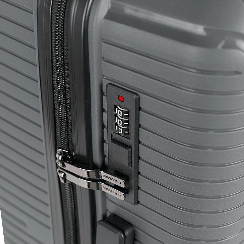 Mala de Viagem Média com Rodas 360° PP Prime - Cinza Oceânico Cinza 6