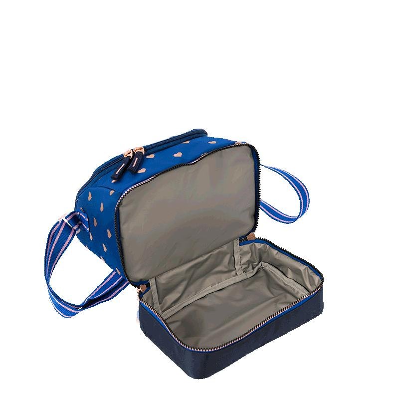 Lancheira 2 Compartimentos Capricho Wishes - Azul Azul 7