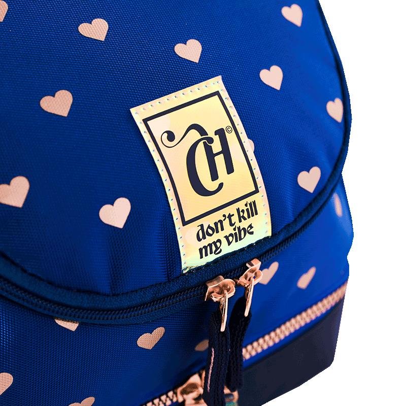 Lancheira 2 Compartimentos Capricho Wishes - Azul Azul 8