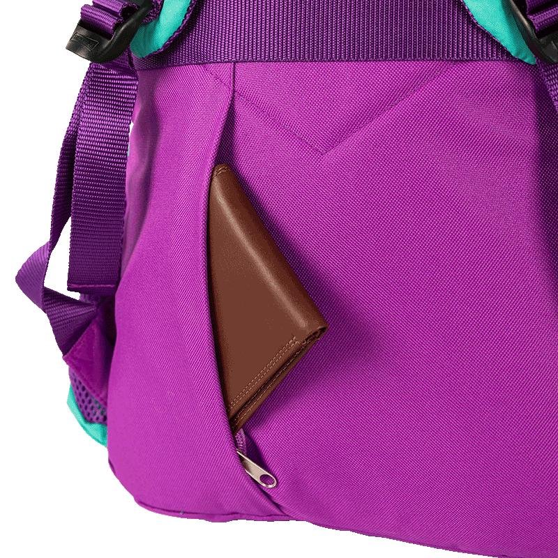 Mochila 2 Compartimentos Sestini College Crinkle 4 Azul - Turquesa Verde 5