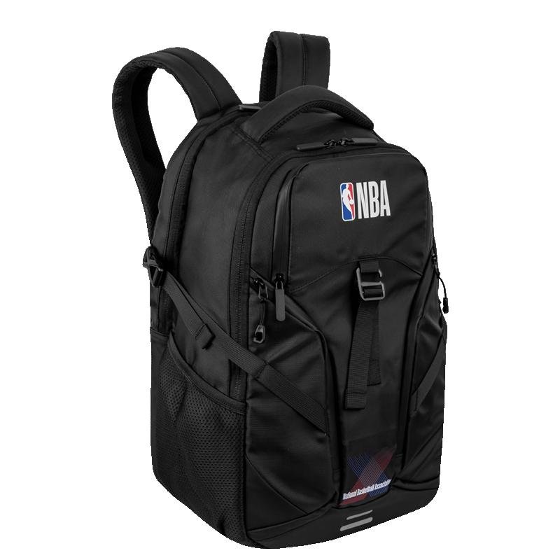 Mochila Grande 2 Compartimentos Notebook NBA Max - Preto Preto 2