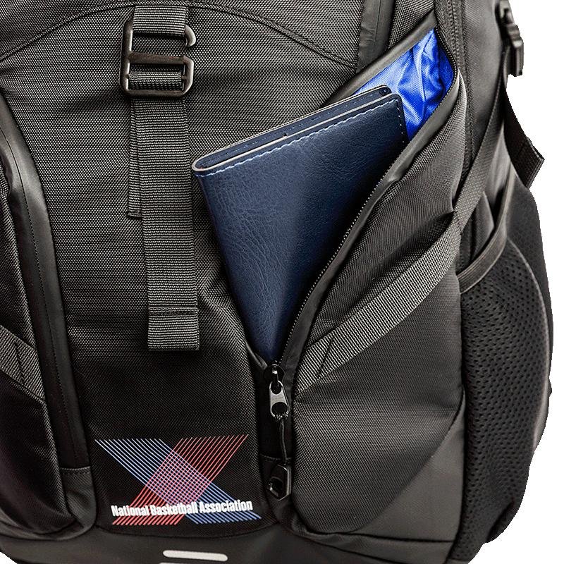 Mochila Grande 2 Compartimentos Notebook NBA Max - Preto Preto 13