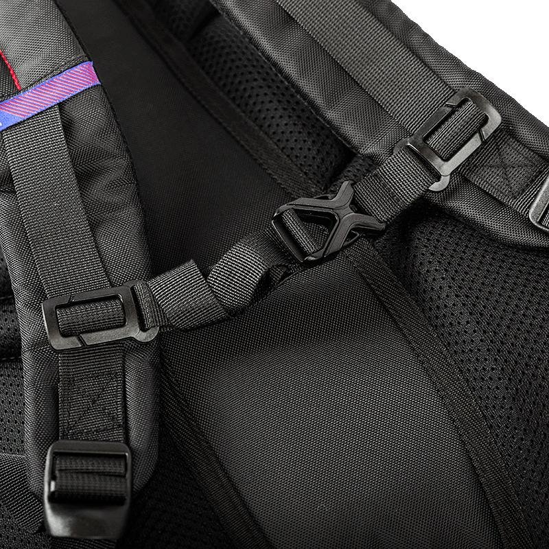 Mochila Grande 2 Compartimentos Notebook NBA Max - Preto Preto 15