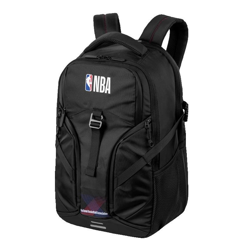 Mochila Grande 2 Compartimentos Notebook NBA Max - Preto Preto 3