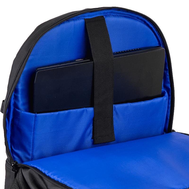 Mochila Grande 2 Compartimentos Notebook NBA Max - Preto Preto 7