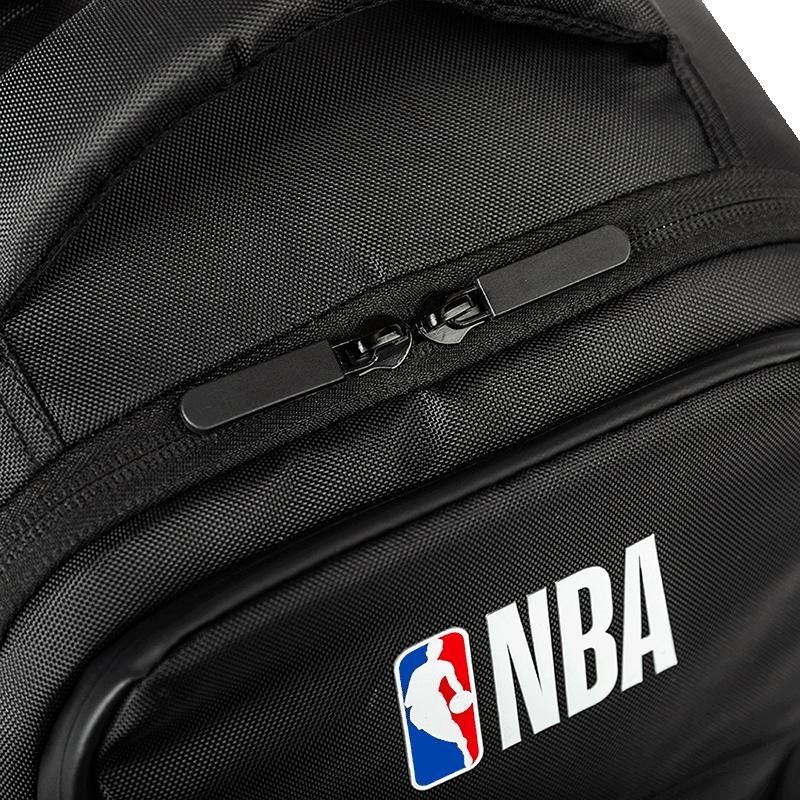 Mochila Grande 2 Compartimentos Notebook NBA Max - Preto Preto 9