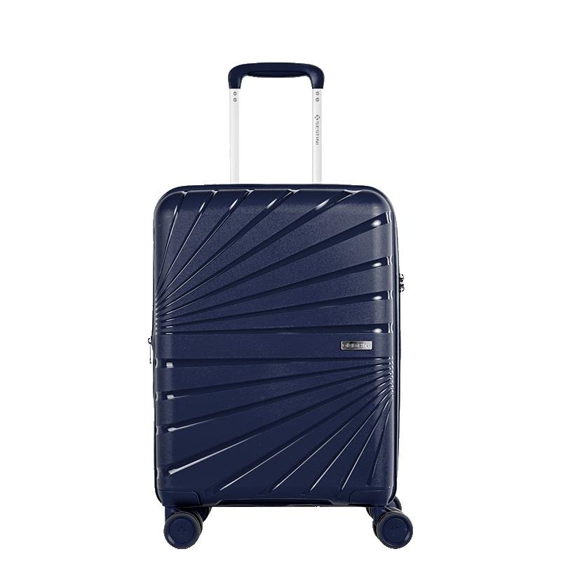 Mala de Viagem Bordo com Rodas 360° PP Supreme - Azul Marinho