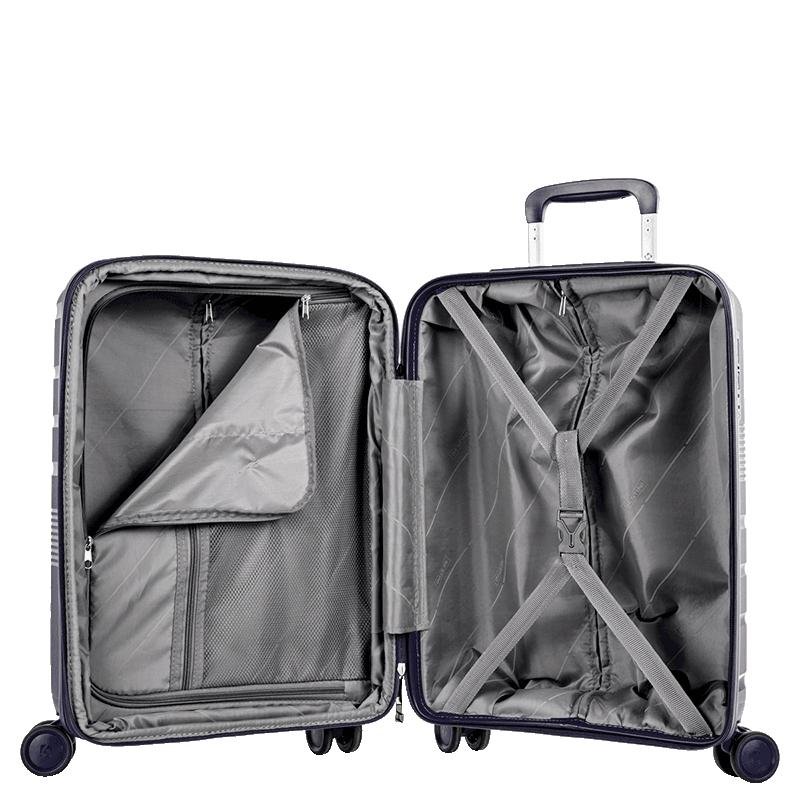 Mala de Viagem Bordo com Rodas 360° PP Supreme - Azul Marinho Azul 5