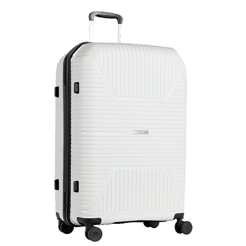 Mala de Viagem Grande com Rodas 360° PP Prime - Branco Branco 2