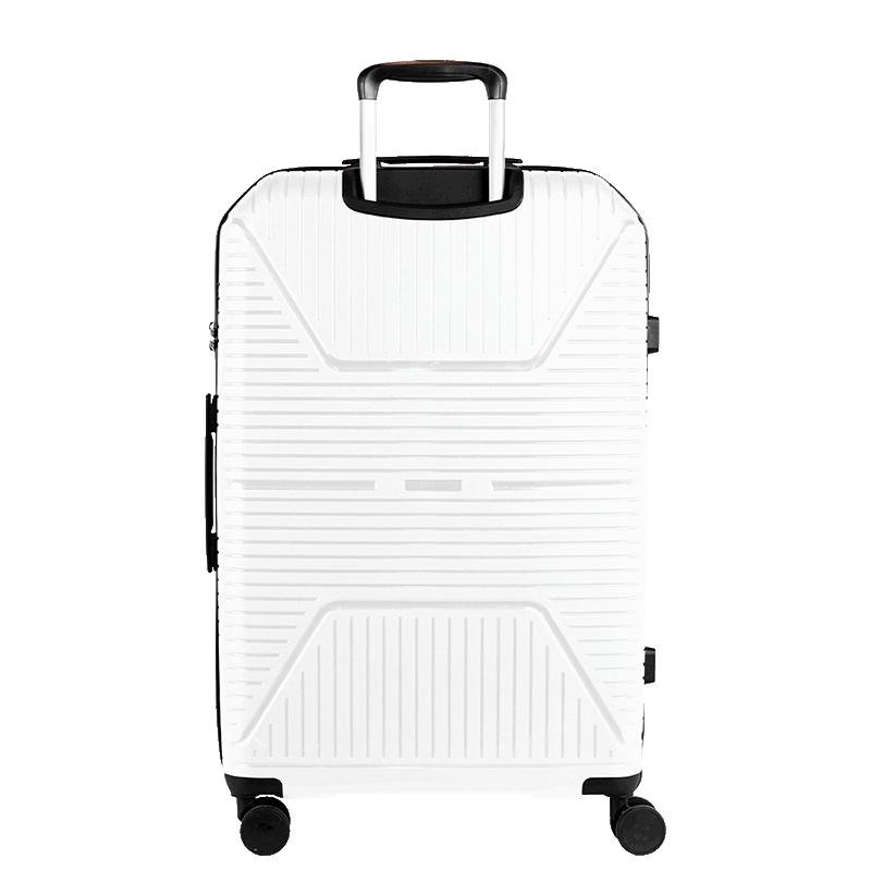 Mala de Viagem Grande com Rodas 360° PP Prime - Branco Branco 4