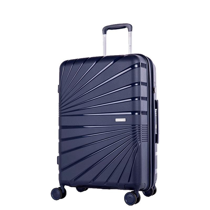 Mala de Viagem Média com Rodas 360° PP Supreme - Azul Marinho Azul 3