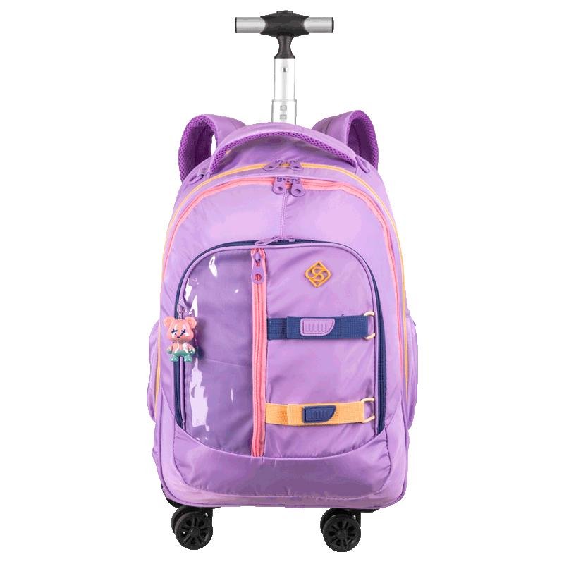 Mochila Carrinho 4 Rodas Duplas Sestini Studio - Lilás