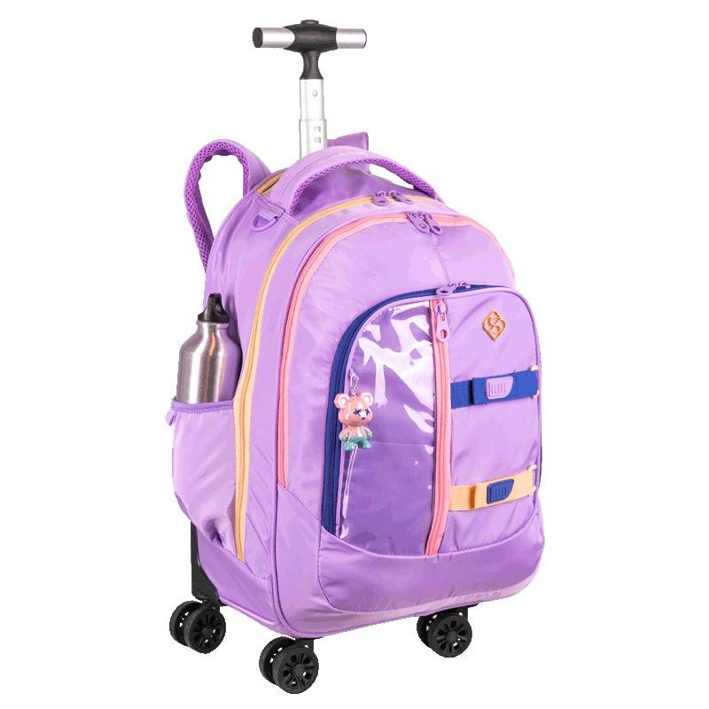 Mochila Carrinho 4 Rodas Duplas Sestini Studio - Lilás Roxo 5