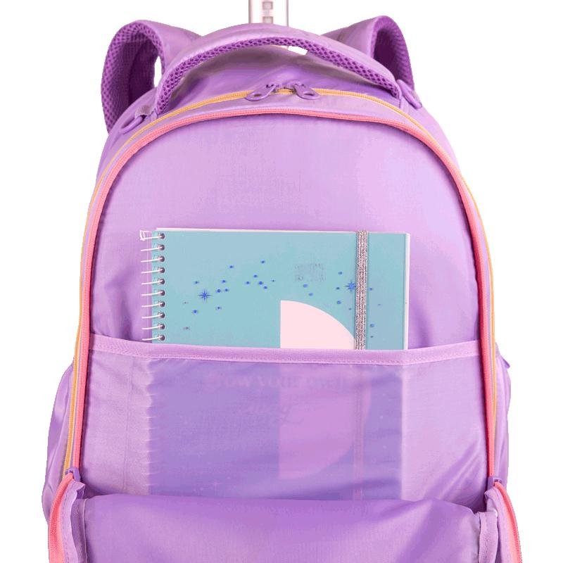Mochila Carrinho 4 Rodas Duplas Sestini Studio - Lilás Roxo 7