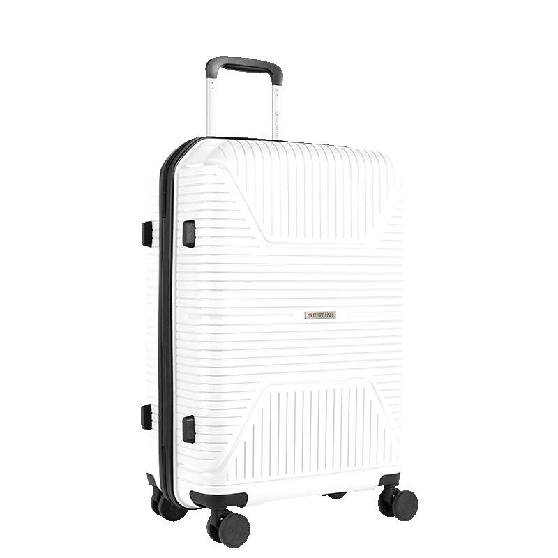 Mala de Viagem Média com Rodas 360° PP Prime - Branco Branco 2