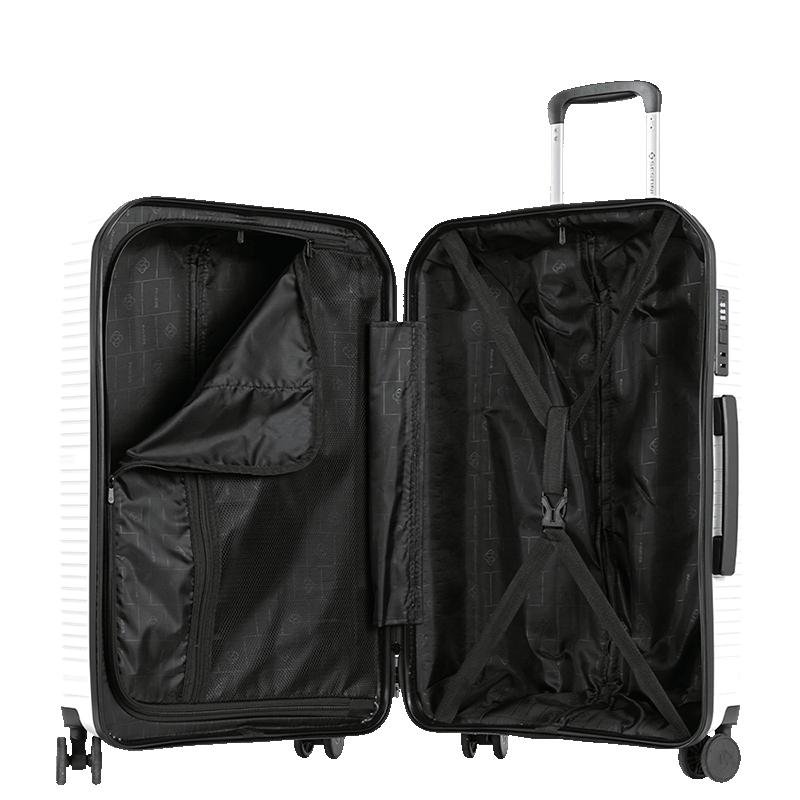 Mala de Viagem Média com Rodas 360° PP Prime - Branco Branco 5