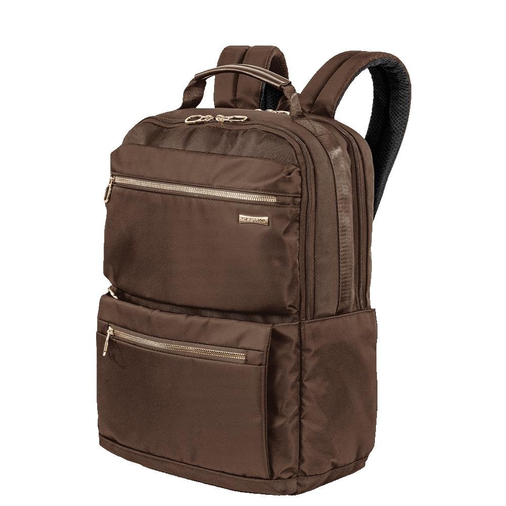 Mochila Grande 2 Compartimentos Notebook 15" Sestini Elegance - Marrom Marrom 2