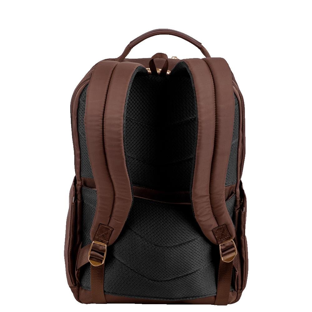 Mochila Grande 2 Compartimentos Notebook 15" Sestini Elegance - Marrom Marrom 11