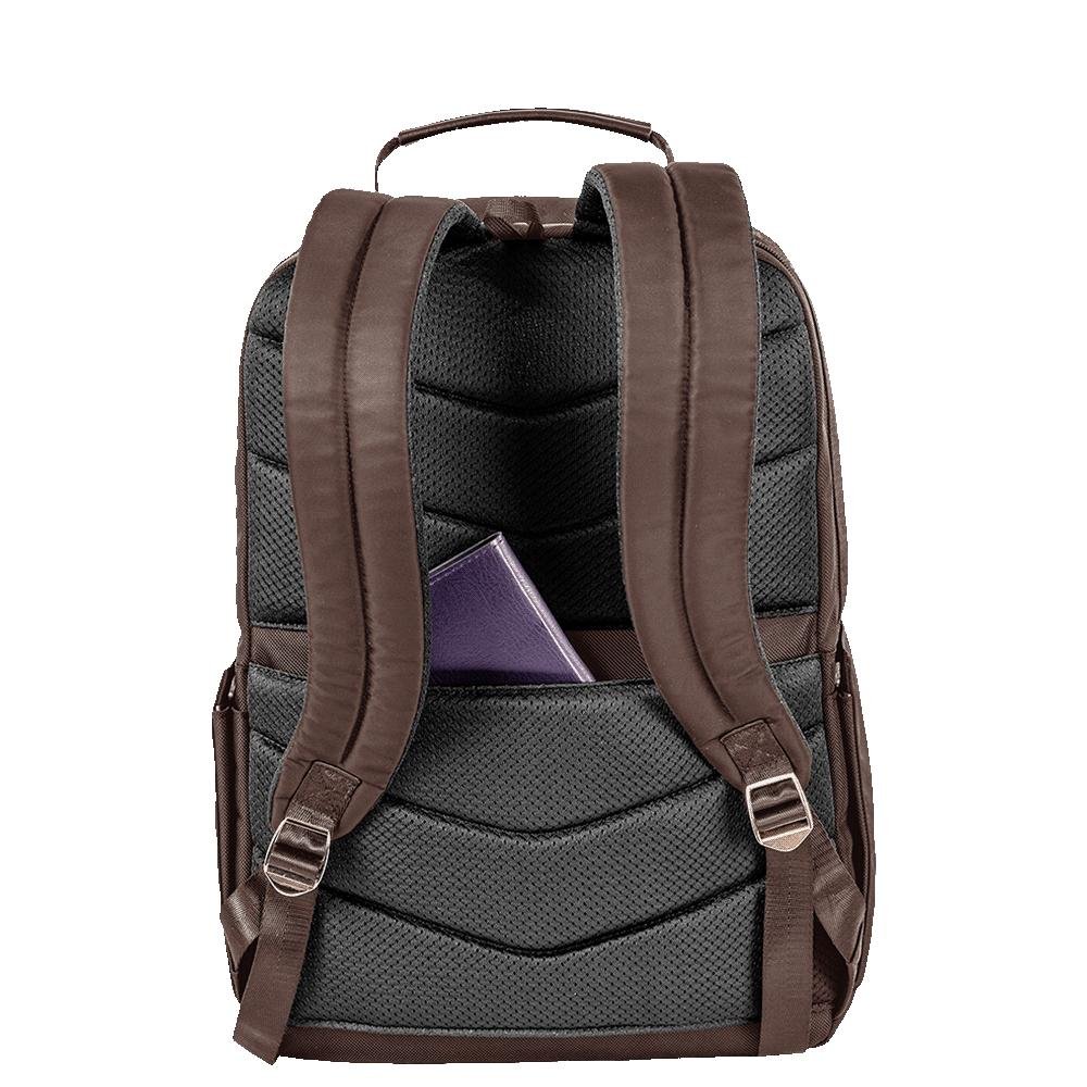 Mochila Grande 2 Compartimentos Notebook 15" Sestini Elegance - Marrom Marrom 4