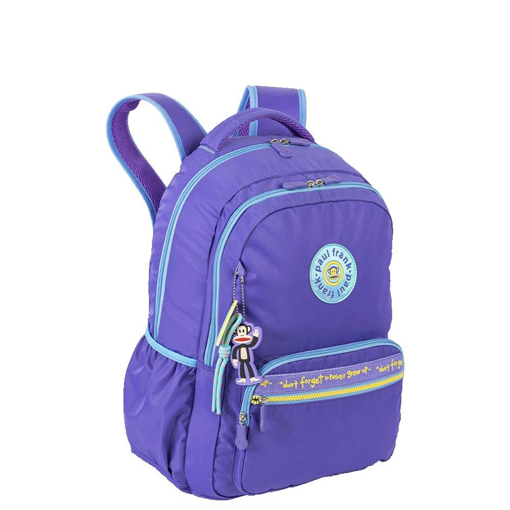 Mochila 2 Compartimentos Paul Frank Fun- Lilás Roxo 2