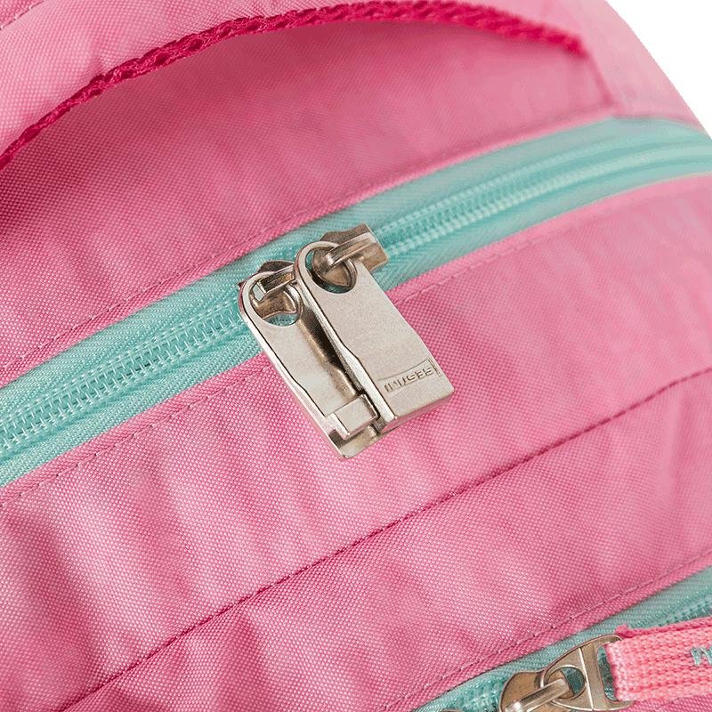 Mochila 2 Compartimentos Sestini College Crinkle 4 Double Rosa - Pink Rosa 6