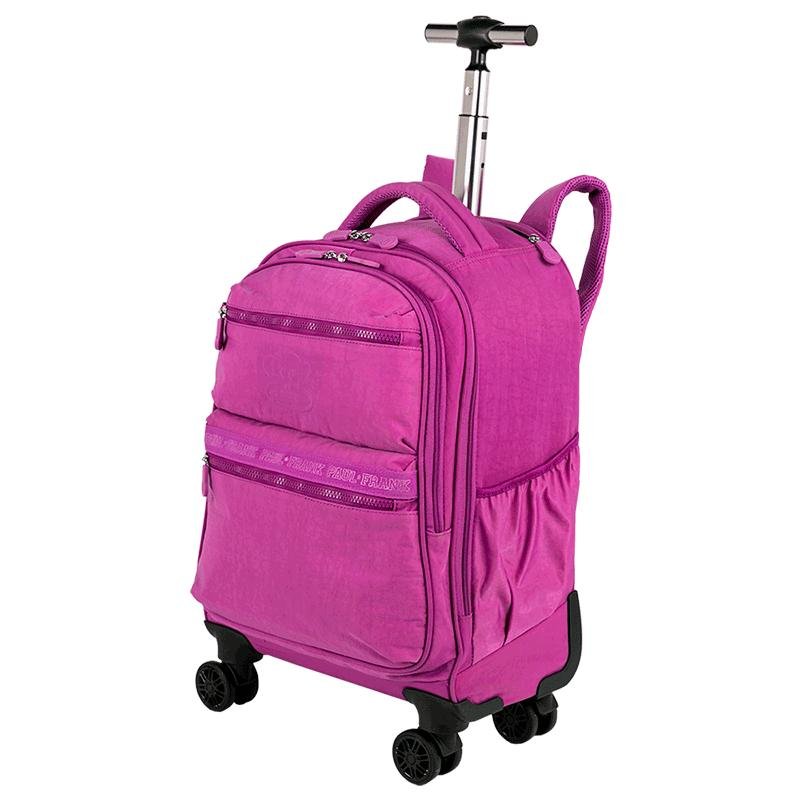 Mochila Carrinho com 4 Rodas Paul Frank Classics - Orquídea Roxo 3