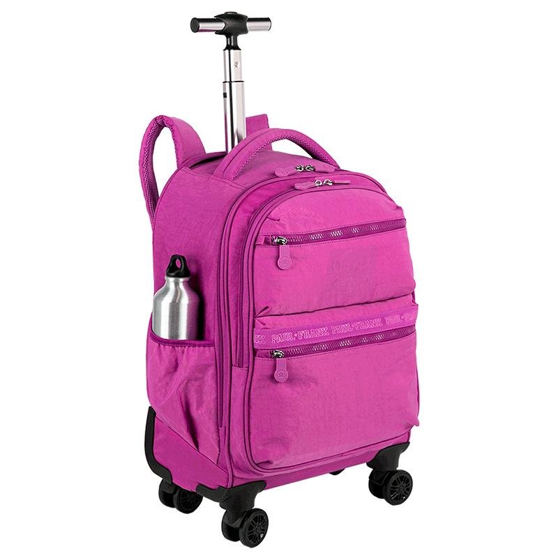 Mochila Carrinho com 4 Rodas Paul Frank Classics - Orquídea Roxo 6