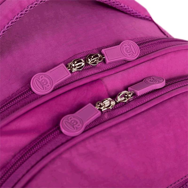 Mochila Carrinho com 4 Rodas Paul Frank Classics - Orquídea Roxo 7