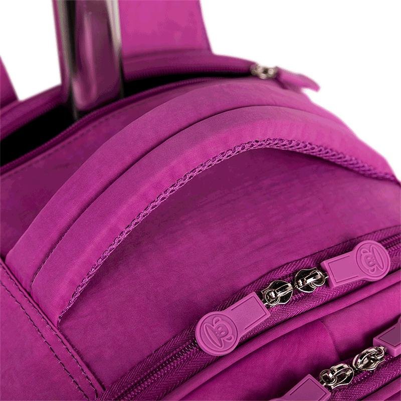 Mochila Carrinho com 4 Rodas Paul Frank Classics - Orquídea Roxo 8